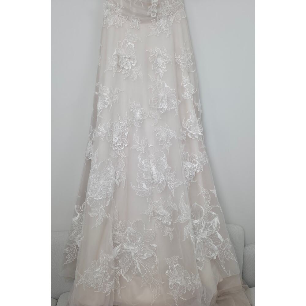 WATTERS Arien Ivory 3D Floral Corset Ball Gown Wedding Dress 14 NWT - Picture 13 of 16